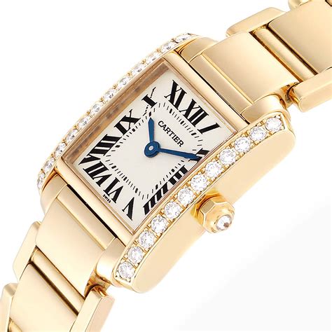 gold cartier watch ladies|cartier watches for women gold.